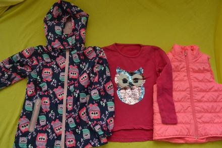 Podzimní bunda kugo, vesta a mikina v.104, 104–116