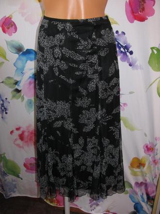 Letní, společenská midi sukně s květinovým vzorem, gerry weber,38