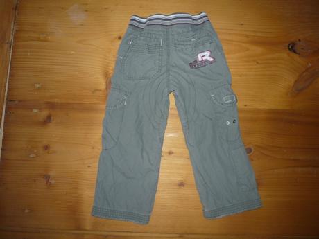 Plátěné podšité kalhoty, 98