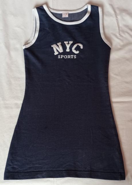 Dívčí tmavě modré šaty myc, 128