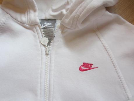 Bílá klokánková mikina, nike,128