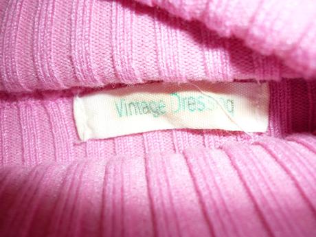Růžový dámský rolák vintage dressing, xs