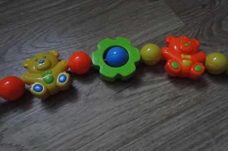 Plastové chrastítko do kočárku, 