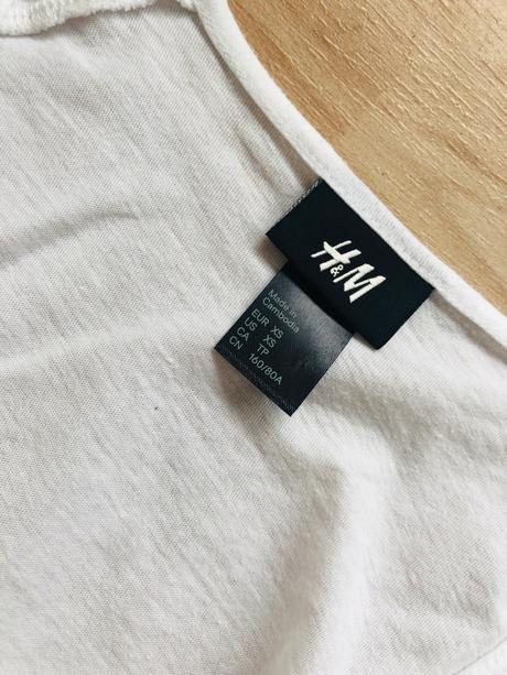 Bila vzdušná vesnička s volavky h&m xs, h&m,xs