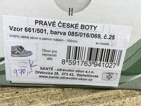 Celoroční kožené boty vel. 25, santé(záruka 09/21), santé,25