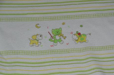 Bavlněné prouhaté body se zvířátky, k&y,74