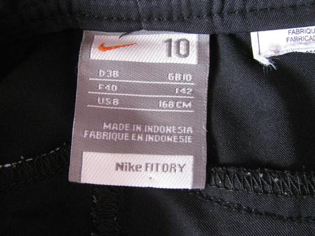 Dámské pružné černé tenké 3/4 šortky nike, nike,m