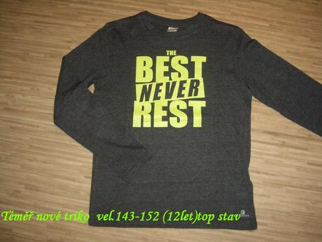 Triko dl.rukáv vel.143-152, decathlon,146