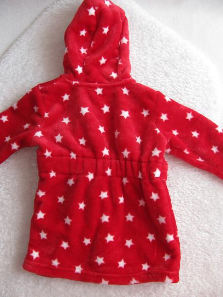 Malinově červený fleecový župan s kapucí disney, disney,68