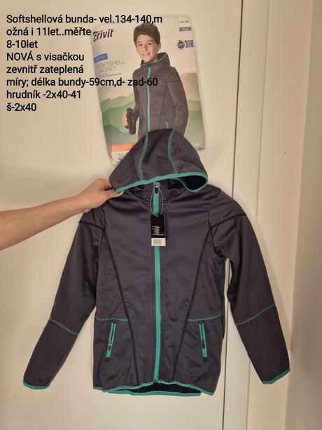 Softshellová bunda- vel.134-140, 134