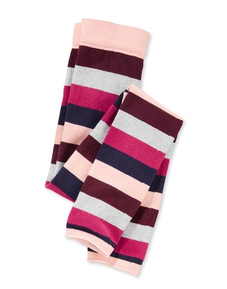 2x pletené legíny tchibo puntíkované + proužkované, tchibo,122 / 128