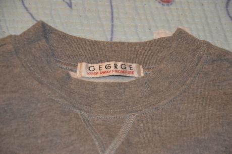 110 116 šedá mikina mikinka, george,116