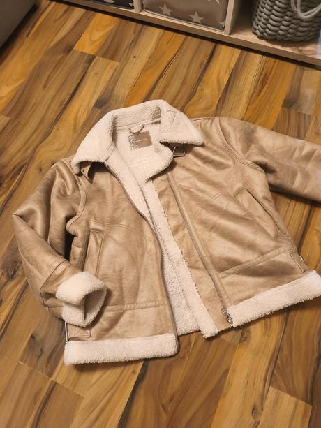 Zimní bunda beránkem oversize s-l, amisu,m
