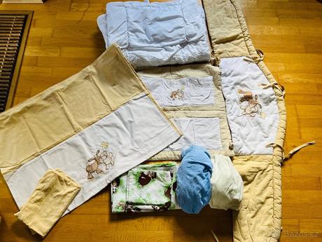 Set do dětské postýlky-peřinka,polštářek,mantinel,, šířka (cm): 100,délka (cm): 135