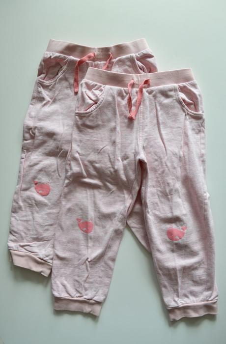 Bavlněné tepláčky s velrybou 2ks, tcm,98