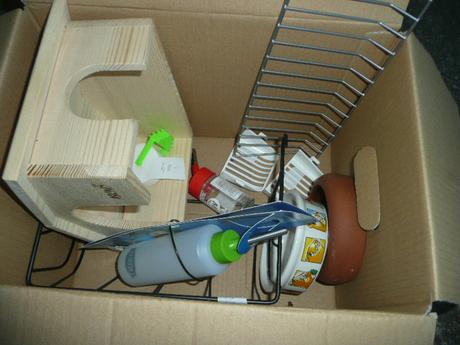 Morče králík - domeček miska doplňky napáječka, 