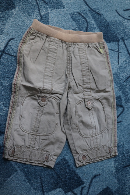 Plátěné 3/4 kalhoty, 74