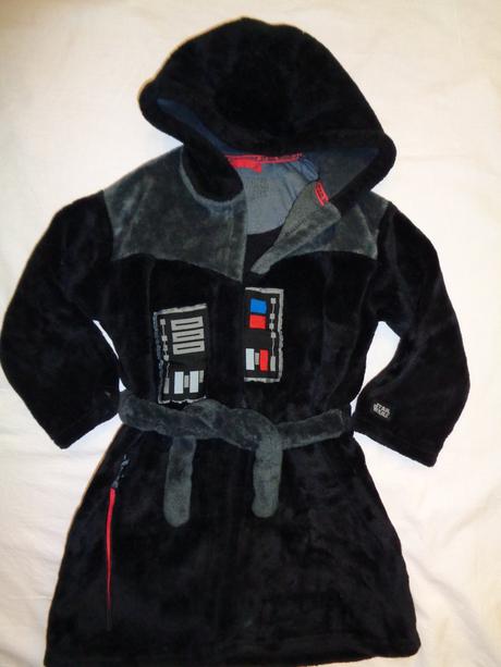 Luxusní černý flízový župan star wars, marks & spencer,116