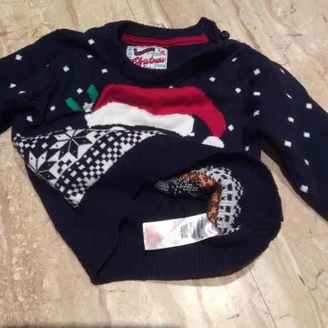 Teplý svetr s ptáčkem zn. yd, young dimension,80