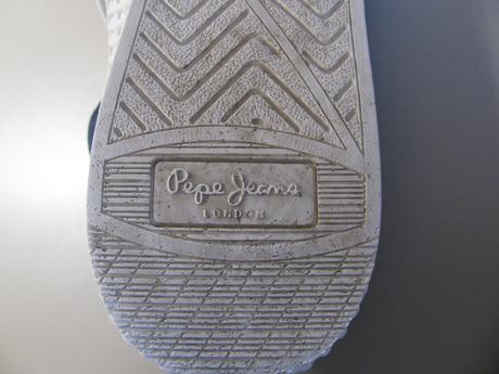 Plátěné modré kotníkové tenisky pepe jeans, pepe jeans,38