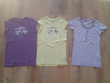 3 x tričko vel 122/128, tcm,122