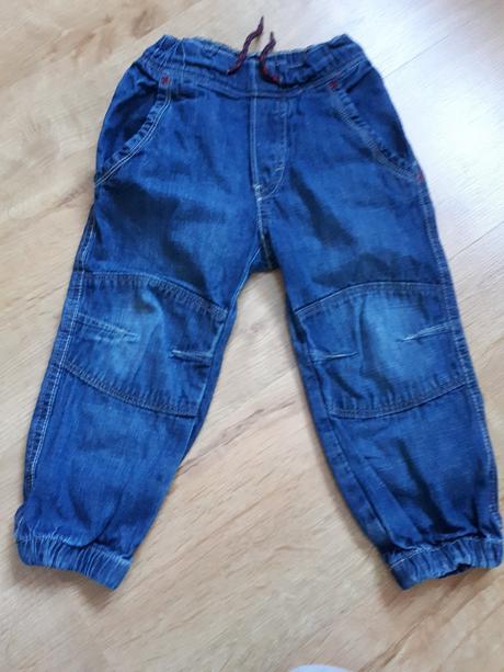 Bezva pohodlné džíny rifle do gumy, h&m,98