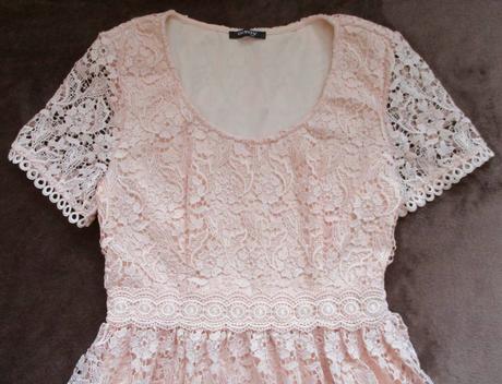 Dámské šaty krajkové meruňkové orsay m, orsay,m