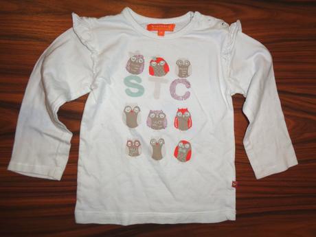 Bílé tričko se sovičkami, staccato,86