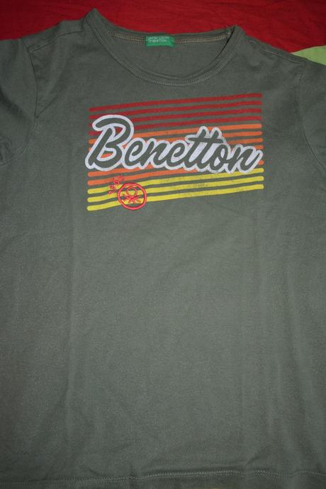 2x tričko v.128 , benetton.., benetton,128