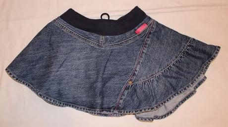 Am60. riflová sukně s rozparkem, 122