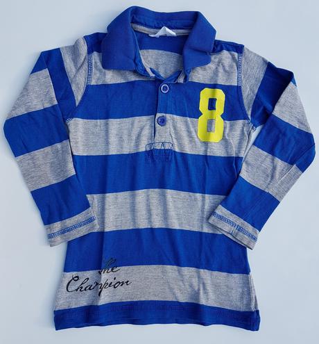 F378 chlapecké polo triko pruhy vel. 98-104, 98