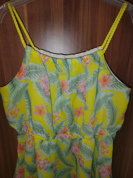 Dívčí letní šaty h&m 140 květované, h&m,140