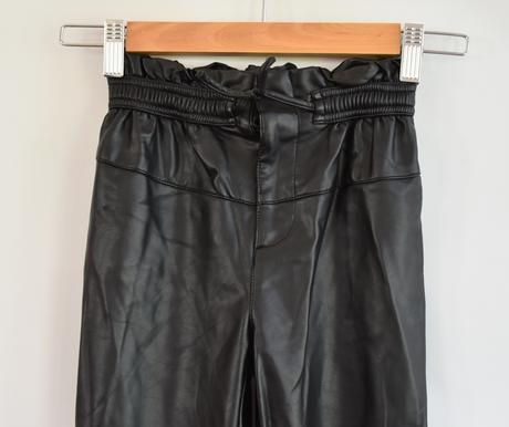 Koženkové kalhoty vel. 7 let, zara,122