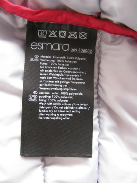 Přechodná prošívaná dámská,dívčí bunda, esmara,36