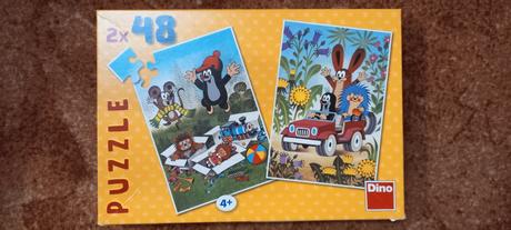 Puzzle dino krtek 2x48 dílků, 