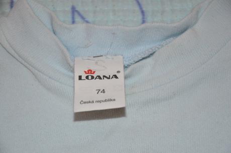 Bavlněné triko dlouhý rukáv loana, loana,74