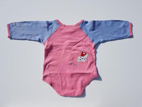 C188	dívčí body s dlouhým rukávem pejsci, 74