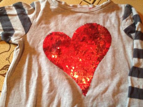 Dívčí mikina srdce, srdíčka, proužky, next,92