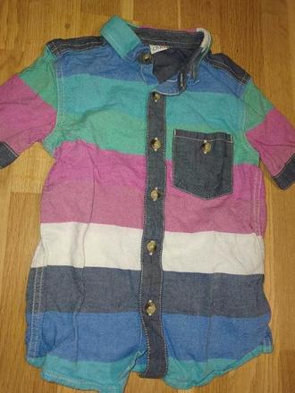 Pruhovaná letní košile 116 miniclub, miniclub,116