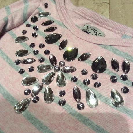 Mikinové šaty s kamínky zn. next, next,104