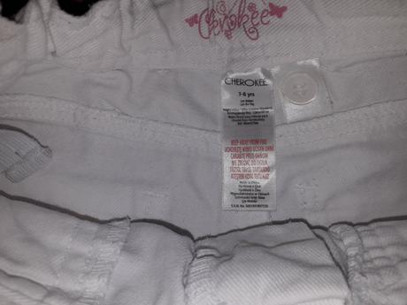 Biele kraťasy, cherokee,128