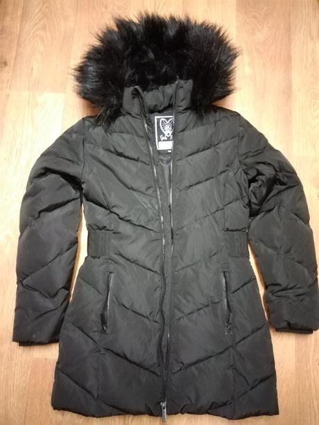 Tepla cerna bunda zn. girls rule vel. 146, 146