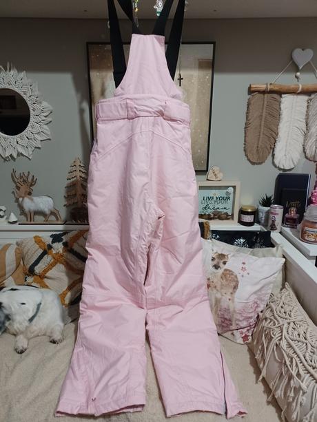 Světle růžové oteplováky lyžařské kalhoty 146/152, c&a,152