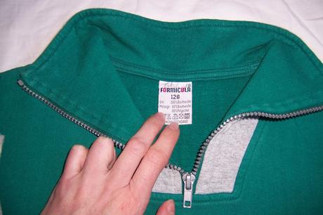 Mikina na zip ke krku, 128