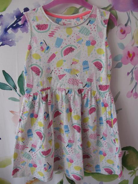 Bavlněné letní šaty s nanuky, melouny a pod., tu,110