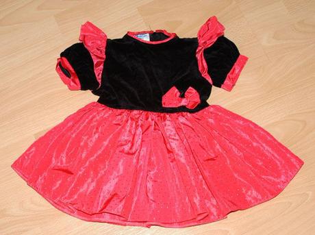 Černo-růžové šaty i pro kočičku, 92