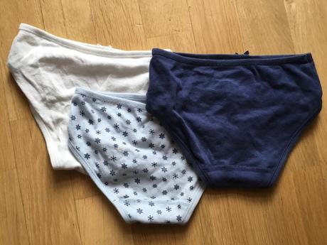 Bavlněné kalhotky s vyšším pasem 3kusy, c&a,110