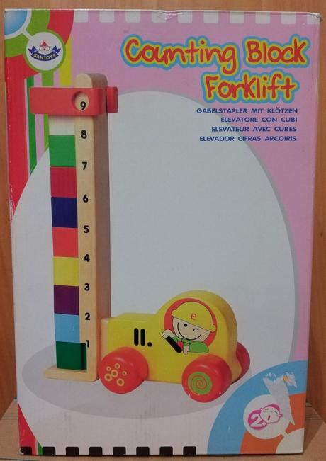 Dřevěné kostky s čísly, 