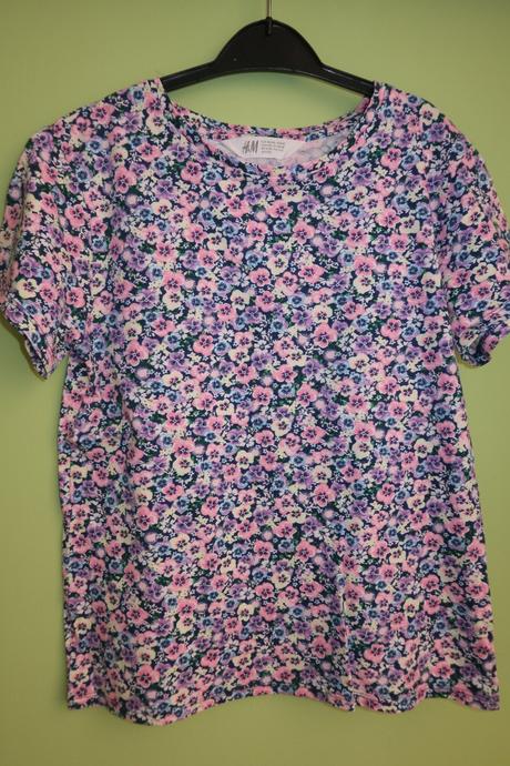 Barevné tričko, h&m,134