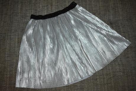 Výrazná stříbrná sukně george, 146/152/158/164, george,152